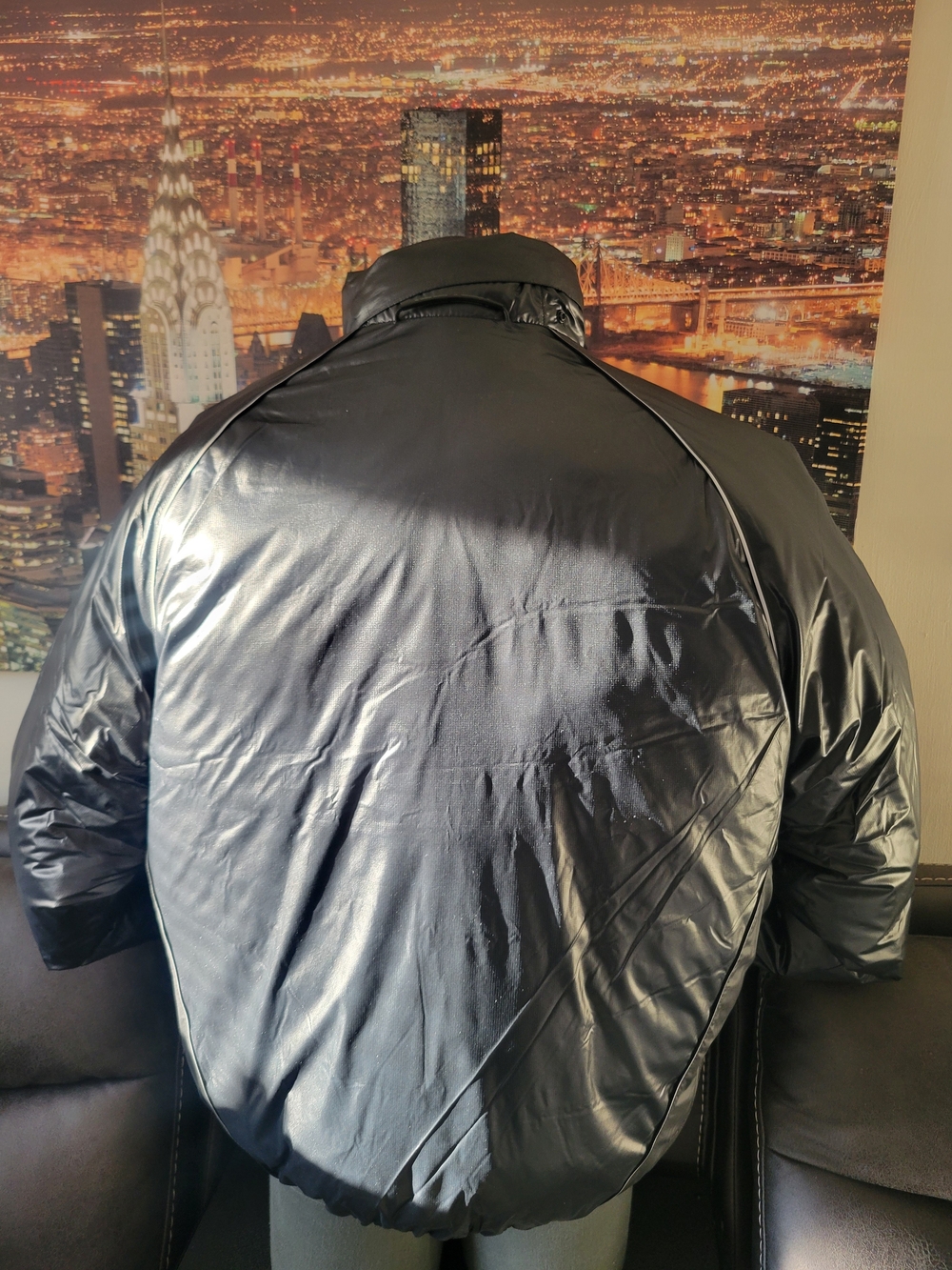 Nike Tech Bubble Jacket Black Anthracite Puffer Men’s Size Medium - Picture 4 of 10
